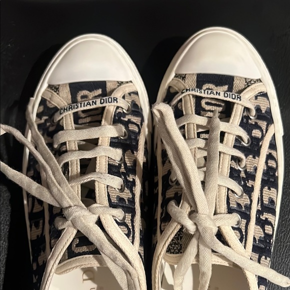 Walk'n'Dior Sneaker  -  Authentic - 
Deep Blue Dior Oblique Embroidered Cotton. - Picture 10 of 13